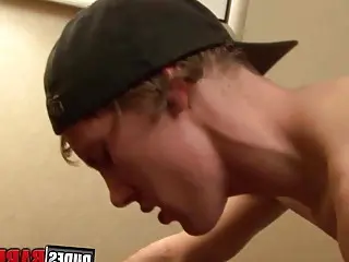 Beautiful youngster fucked bareback after passionate rimming
