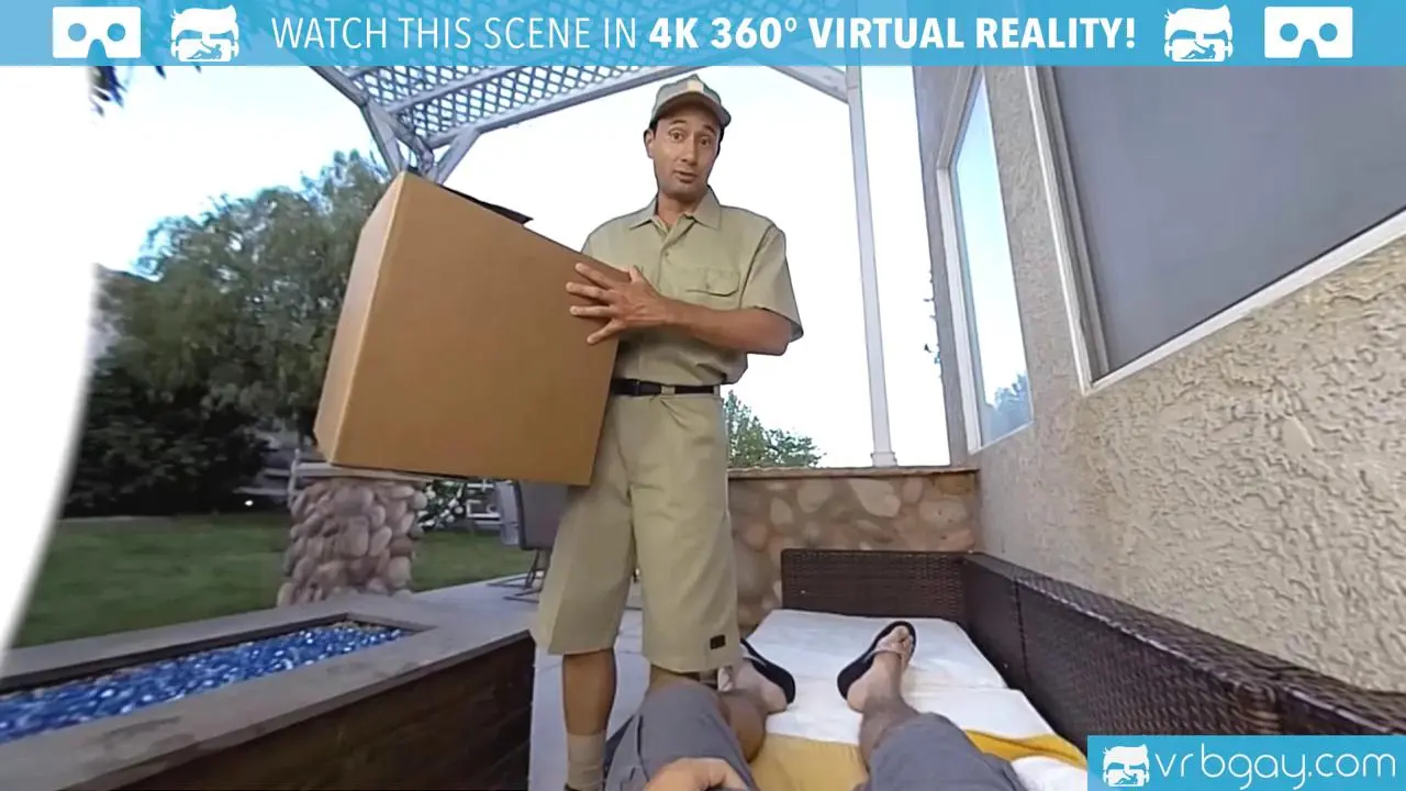 Huge Package Porn - VRB GAY Delivery Guy Has Huge Package VR Porn - GayGo.tv tube